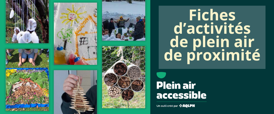 Fiches d'activités de plein air de proximité
