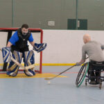 Dekhockey en fauteuil roulant